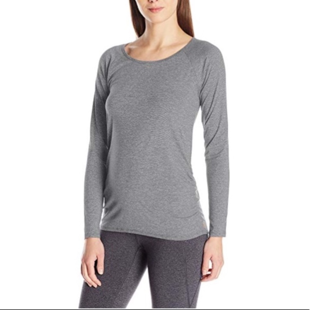 Lucy Striped Keyhole Long Sleeve - M